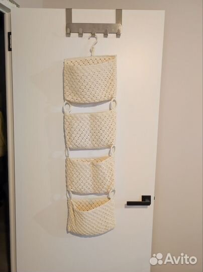 Органайзер текстильный плетёный на дверь Икея