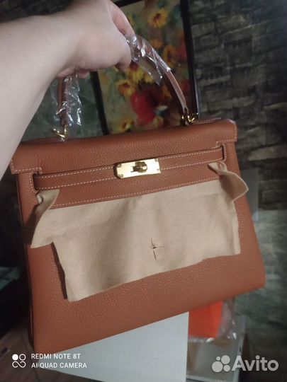 Сумка hermes Kelly gold togo