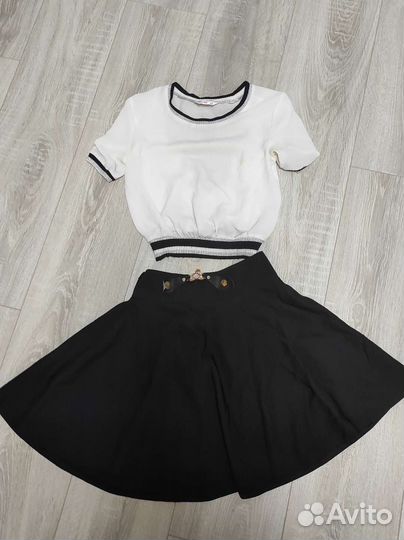 Вещи пакетом на девочку 10-12 лет брюки, юбки