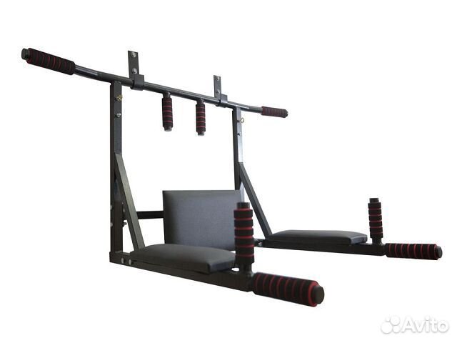 Турник-Брусья-Пресс 3в1 урал черный