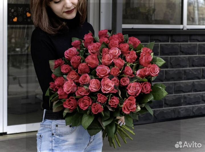 Букет цветов 101 Роза