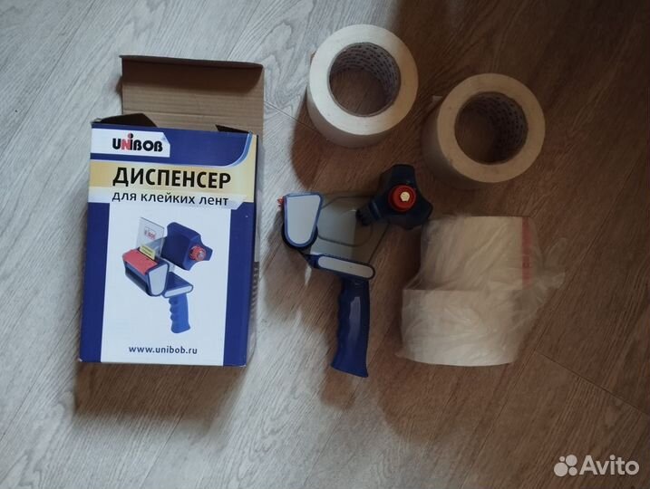 Диспенсер для клейких лент Unibob +клейкая лента 4