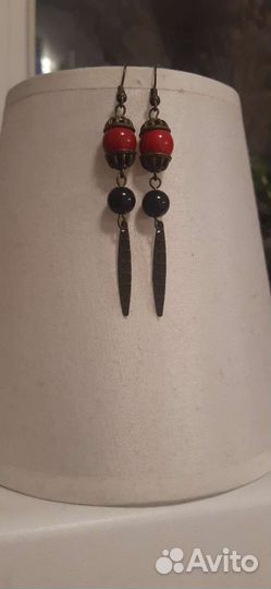 Длинные стильные серьги 5 пар