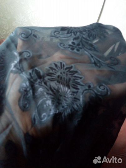 Отрез вискозы с шелковым набивным рисунком СССР