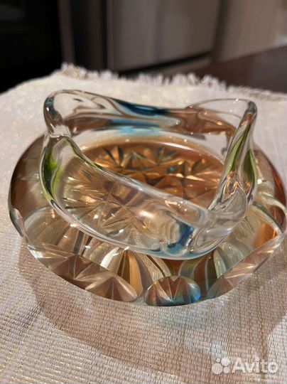 Пепельница винтаж хрусталь СССР