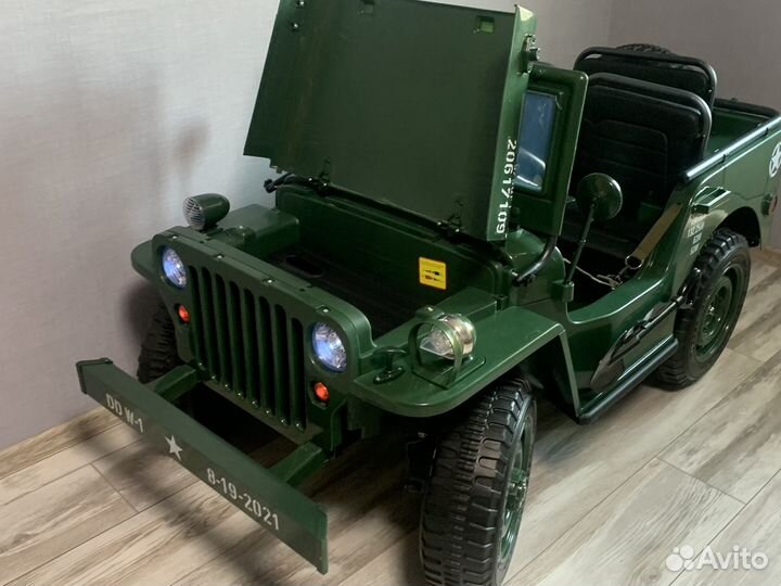 Детский автомобиль электромобиль jeep willis 4x4