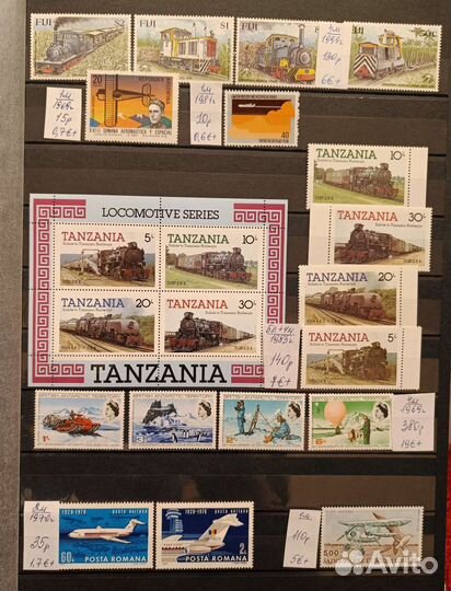 Почтовые марки. Чистые. Разная тематика