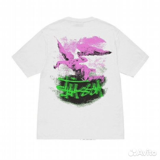 Футболка Stussy Paint Белая