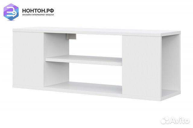 Тумба тв Грейс белая текстурная