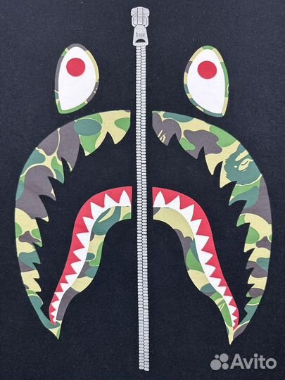 Лонгслив Bape ABC Camo Shark