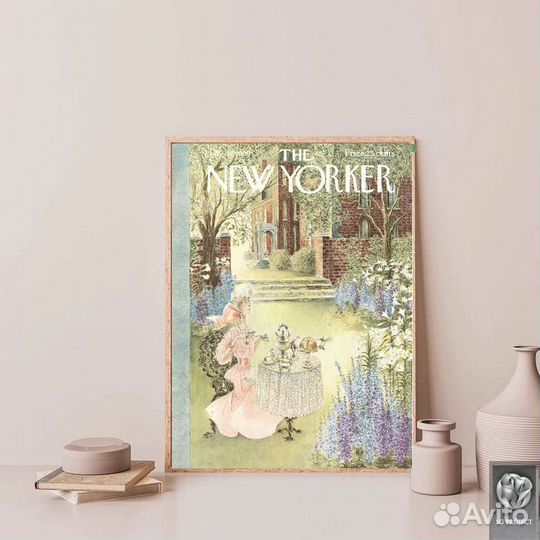 Картина-Обложки винтажных журналов живописные