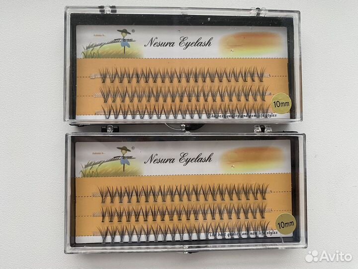 Накладные ресницы пучки 8-14 мм, изгиб С