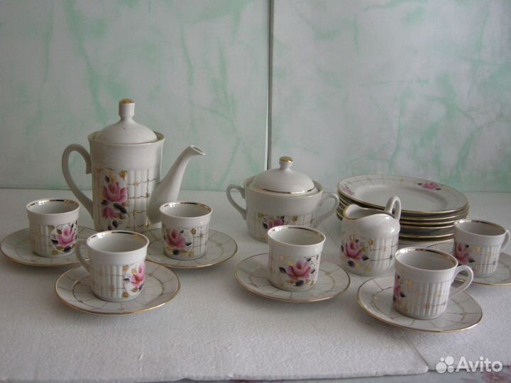 Сервиз Кофейный хайта на 6 персон 21 предмет Новый