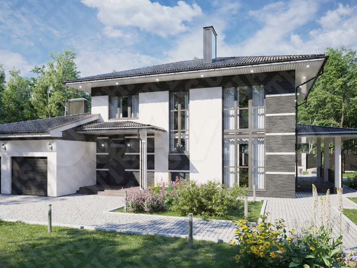 Коттедж 185 м² на участке 8 сот.