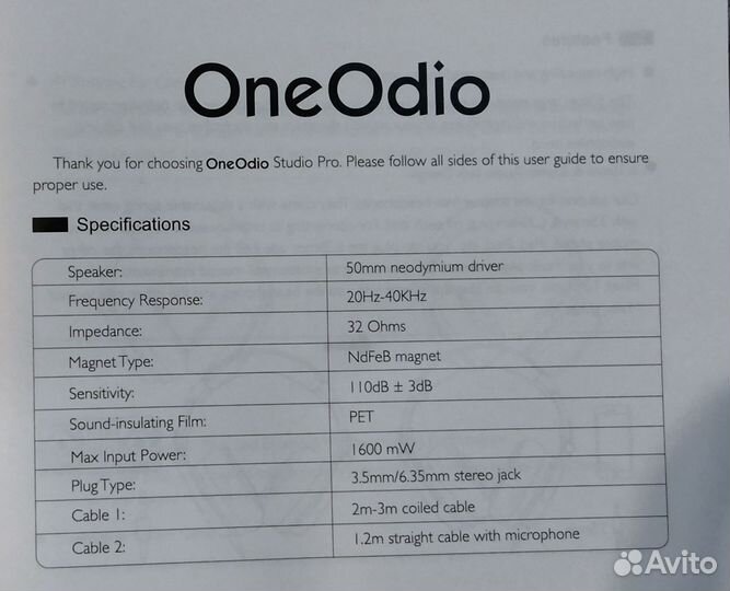 OneOdio pro 50