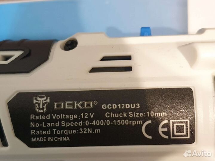 Новый шуруповерт Deko 12v торга нет