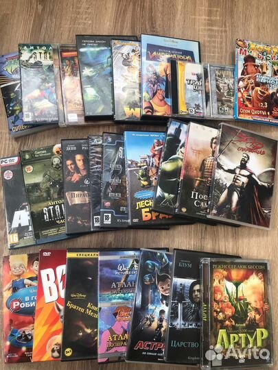 Диски игры, фильмы