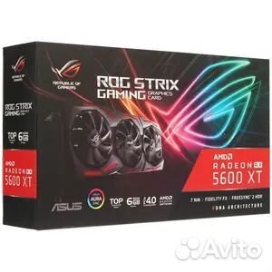 Видеокарта asus AMD Radeon RX 5600 XT strix gaming