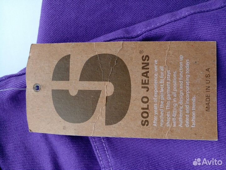 Джинсы Solo skinny пр-во США р.38-32, новые