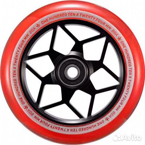 Колесо blunt Diamond 110 mm Smoke Red Kra553