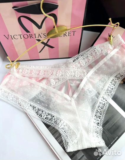 Трусики victoria secret розовые новые