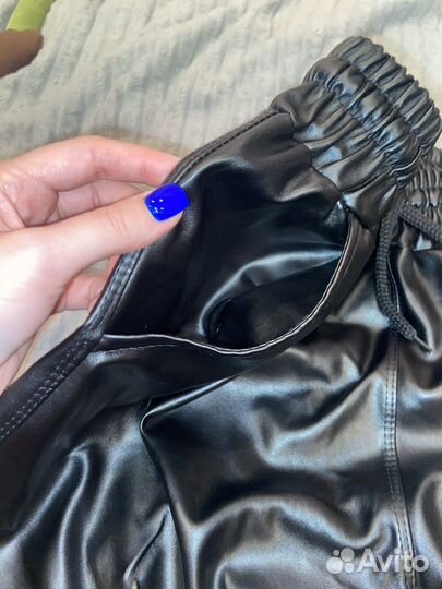 Брюки кожаные