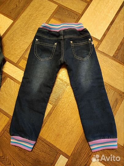 Джинсы утеплённые 92-98