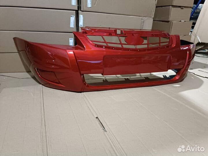 Бампер передний Лада приора цвет золотисто красный