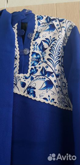 Рубаха-косоворотка под гжель