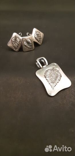Серебро набор подвеска серьги кольцо винтаж СССР