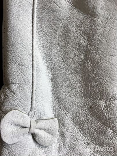 Перчатки женские кожаные новые