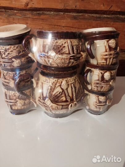 Глиняный чайный сервиз