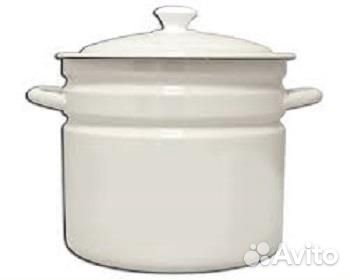 Кастрюля 9,0 л эмалированная с крышкой (Новая)