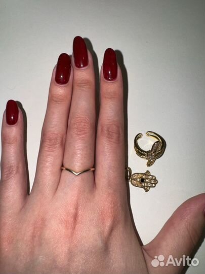 Золотое кольцо pandora 17 размер