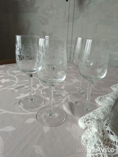 Бокалы для шампанского богемия 60-е годы