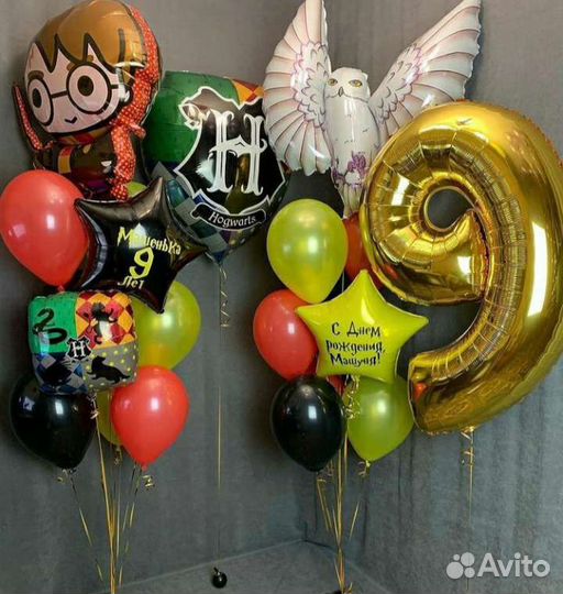 Гарри Поттер, сова, герб шар воздушный