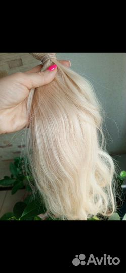 Волосы для наращивания блонд бу