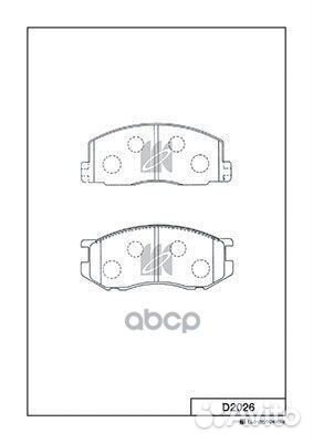 Колодки тормозные дисковые передние kashiyama D