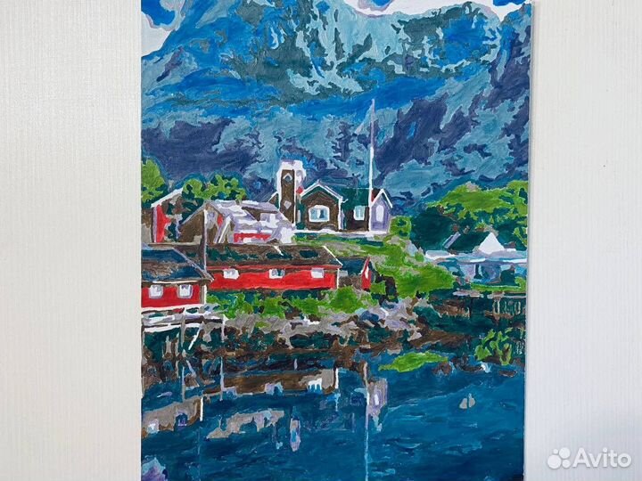 Картина по номерам ручная работа готовая