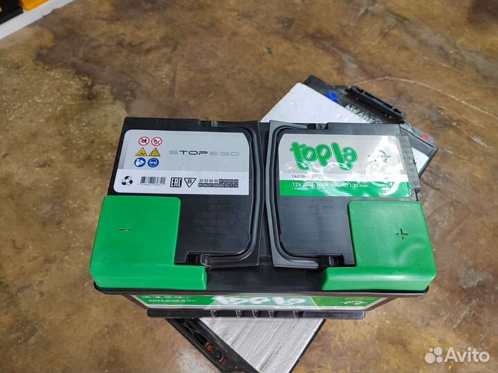 Аккумулятор гелевый Topla AGM 70 Ач обр 760 А