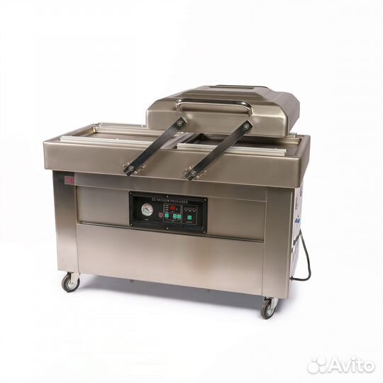 Напольная двухкамерная вакуум-упаковочная машина