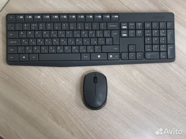 Беспроводная клавиатура и мышь logitech k235+m170