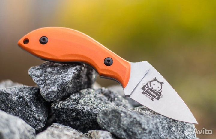 Нож Кизляр Hammy Niolox Stone Wash Orange G-10