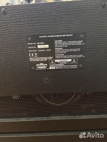 Комбоусилитель vox ac15