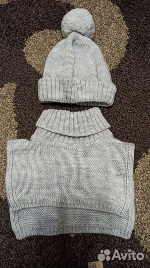 Комплект шапка и снуд для девочки Crocid