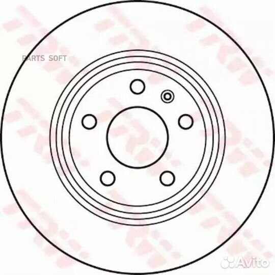 TRW DF4848 Диск тормозной зад