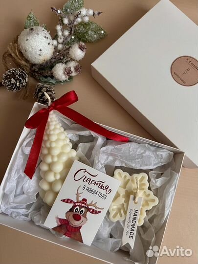 Подарок на Новый год / новогодние свечи