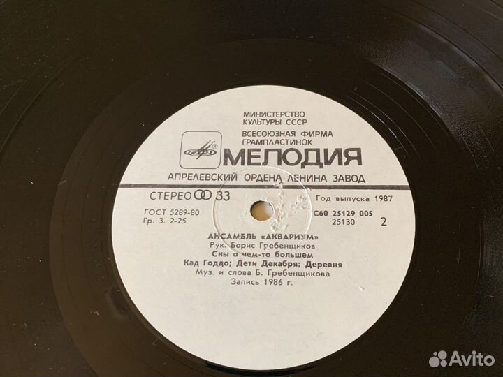 Аквариум и др. винил рок-н-ролл