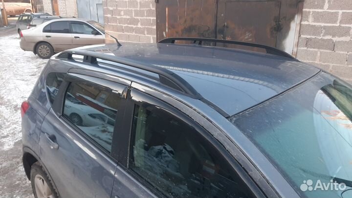 Рейлинги на крышу Nissan Qashqai, черные