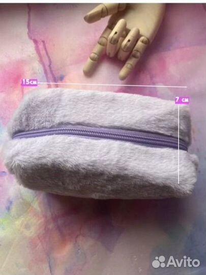 Меховая косметичка